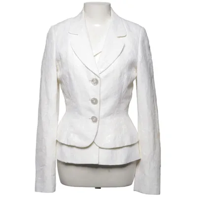 Blazer (White) from Georges Rech Acetate, Cotton, Polyamide, Viscose