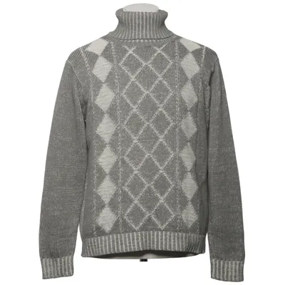 Turtleneck (Grå, Hvid) fra Redwood Akryl, Bomuld