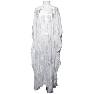 Kaftan (Vit, Silverfärgad) från Indiska Metallfiber, Viskos