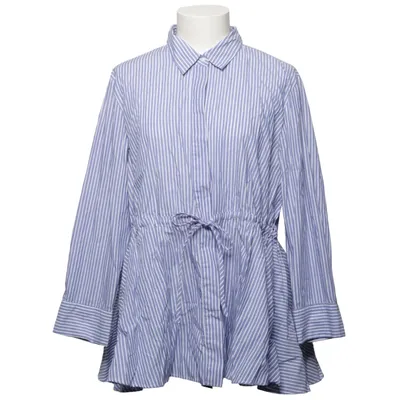 Chemise (Bleu, Blanc) de Zara Woman Coton, Polyester