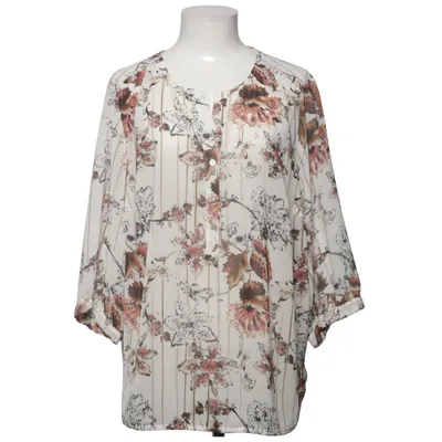 Blouse (White, Brown, Multicolored) from Luxzuz Polyester