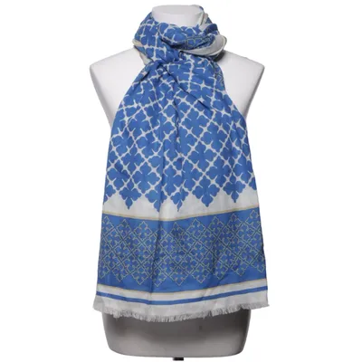 Shawl (Blue, White) from By Malene Birger