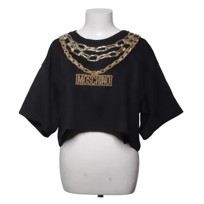 T-shirt (Noir) de H&M x Moschino Coton, Polyester