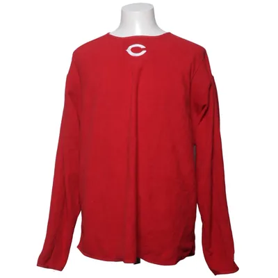 Langærmet t-shirt (Rød) fra Majestic Polyester