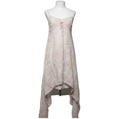 Maxi dress (Beige, Pink) from Free People Cotton, Linen
