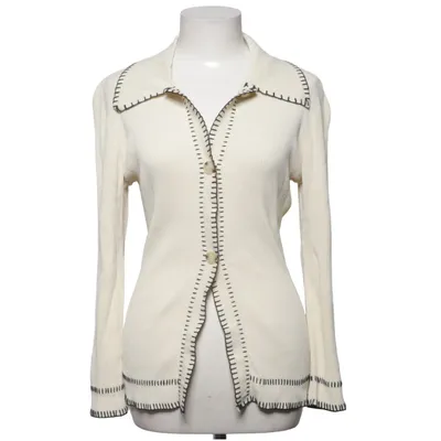 Cardigan (Blanc, Noir) de By Malina Nylon, Viscose