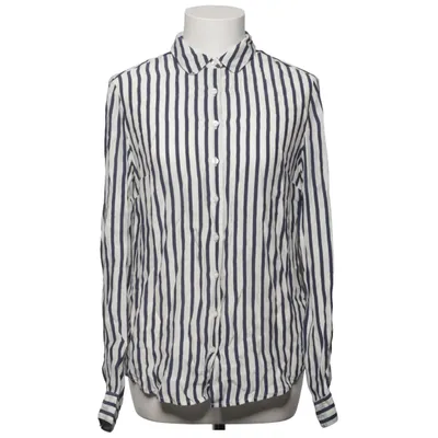 Chemise (Bleu, Blanc) de Laura Clement Soie