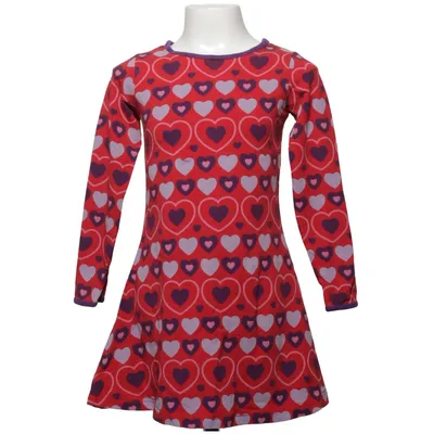 Robe (Rouge, Violet, Multicolore) de Småfolk Coton, Élasthane, Modal
