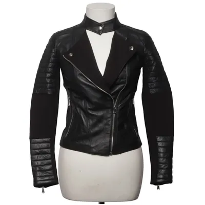 Veste de motard (Noir) de YOYO Acétate, Élasthane, Cuir, Polyamide, Viscose