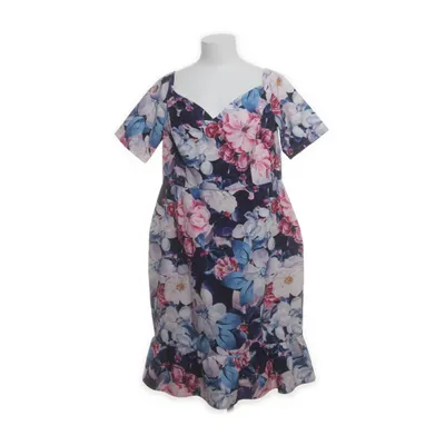 Jurk (Blauw, Meerkleurig) van Paper Dolls Elastaan, Polyester