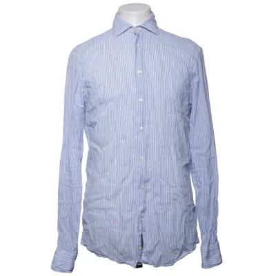 Shirt (Blauw, Wit) van Suitsupply Katoen, Linnen
