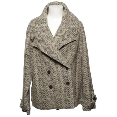 Skepparkavaj (Grå, Beige) från Adolfo Dominguez Akryl, Polyester, Ull