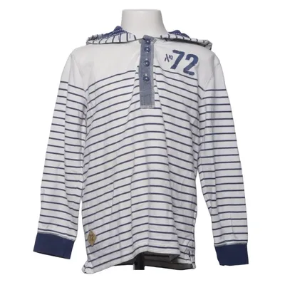 Hoodie (White, Blue) from Kids by Lindex Cotton