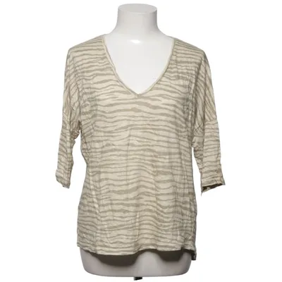 Top (Beige, White) from Yaya Women Linen