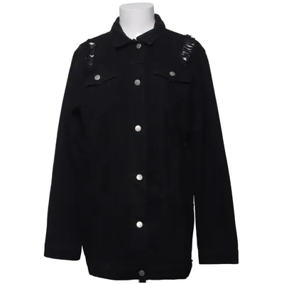 Denim jacket (Black) from Boohoo Blue Cotton, Polyester