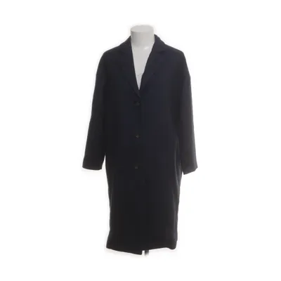 Coat (Blue) from Lardini Acetate, Cotton, Elastane, Silk