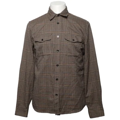 Skjorte (Beige, Flerfarvet) fra H&M Man Polyester, Viscose