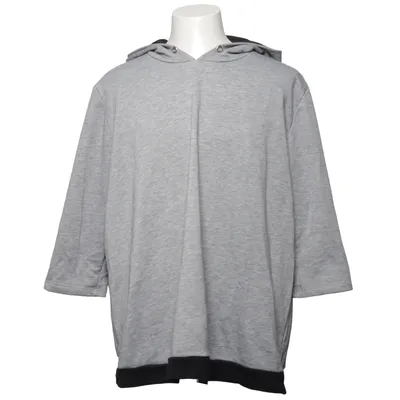 Hoodie (Gray, Black) from Sheego Cotton, Polyester