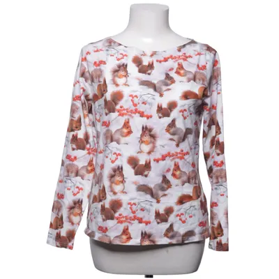 Lange mouwen shirt (Wit, Bruin, Rood) van Camilla Thulin Katoen, Elastaan