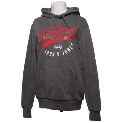 Sweat à capuche (Gris) de Jack & Jones Coton, Polyester