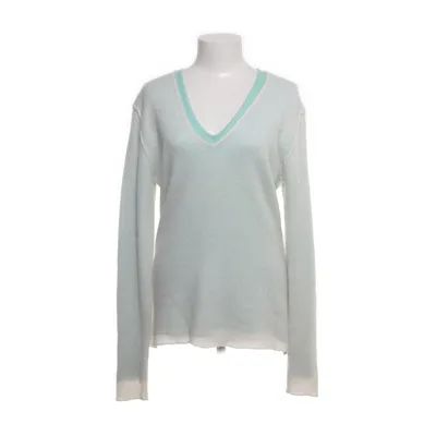 Sweater (Turkis, Hvid) fra Allude Kashmir
