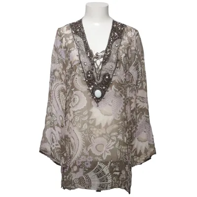 Bluse (Brun, Lilla, Flerfarvet) fra Malvin Silke