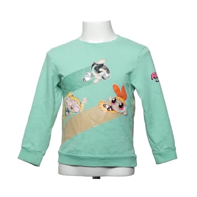 Collegetröja (Grön, Flerfärgad) från The Powerpuff Girls Bomull
