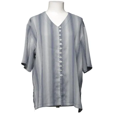 Blouse (Blue, Gray, White) from Belucci Polyester, Viscose