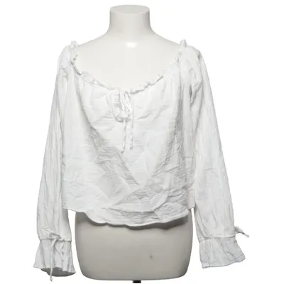 Crop top (Blanc) de Bershka Coton