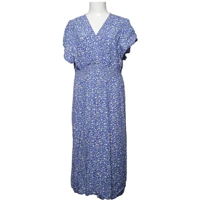 Robe longue (Bleu, Blanc, Multicolore) de Shein Curve Viscose