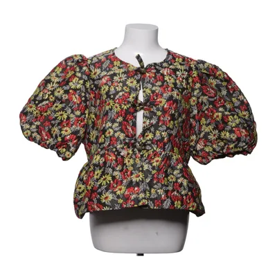 Peplum top (Zwart, Rood, Geel) van Ganni Polyamide, Gerecycled polyester