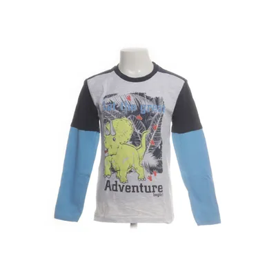 Langærmet t-shirt (Blå, Flerfarvet) fra Kids Bomuld, Elastan, Viscose