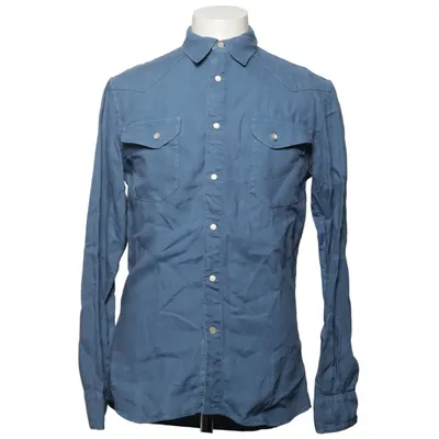 Shirt (Blauw) van Paul Smith Jeans Linnen