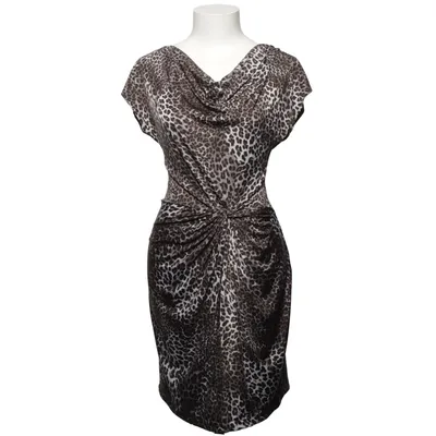 Klänning (Svart, Vit, Brun) från Ilse Jacobsen Elastan, Polyester