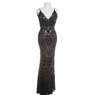 Evening gown (Black, Beige) from Nazz Collection Cotton, Polyester
