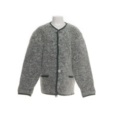 Kofta (Grön, Vit) från Giesswein Alpackaull, Mohair, Polyamid, Ull