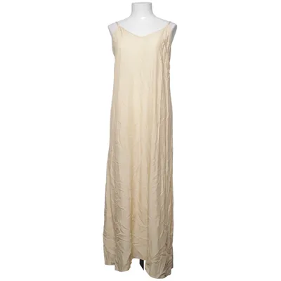 Långklänning (Beige) Polyester, Viskos