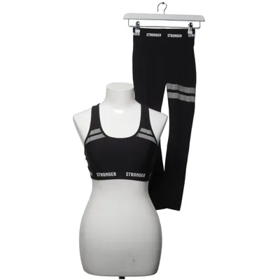Trainingsset (Zwart, Wit) van Stronger Elastaan, Gerecycled polyester