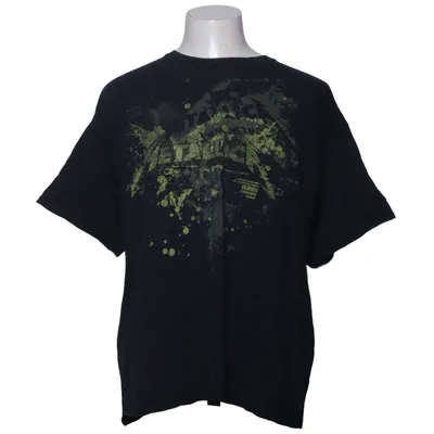T-shirt (Sort, Grøn) fra Gildan Bomuld