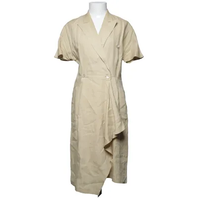 Klänning (Beige) från Maska Acetat, Linne, Polyester