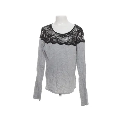 T-shirt à manches longues (Gris, Noir) de H&M Coton, Élasthane, Polyamide