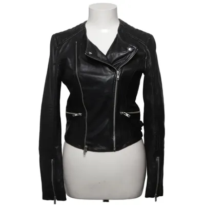 Veste de motard (16LEAJA011) de Lawrence Grey Cuir, Polyester