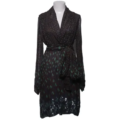 Jurk (Grijs, Groen, Bruin) van Antik Batik Zijde, Viscose