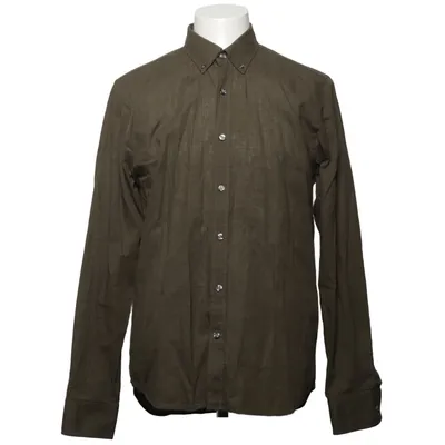Buttondown-skjorta (Grön) från Oscar Jacobson Bomull, Linne