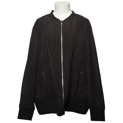 Bomberjacka (Svart) från Zizzi Återvunnen polyester