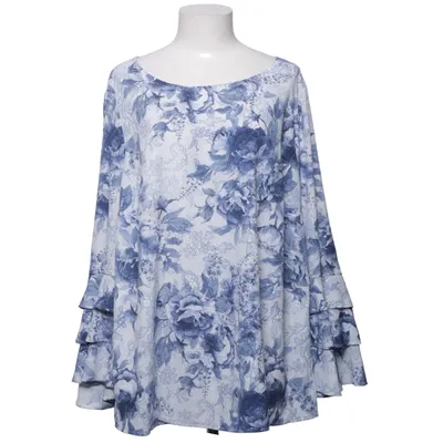 Blus (Blå, Vit) från Komplimente Polyester