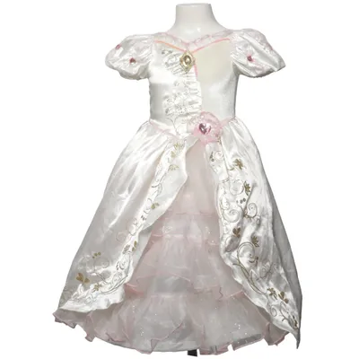 Maskeradkläder (Vit, Rosa, Guldfärgad) från Disney Princess Polyamid, Polyester