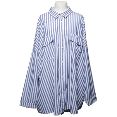 Skjorta (Blå, Vit) från Boohoo Polyester