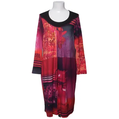 Dress (Pink, Red, Multicolored) from Qneel Elastane, Viscose