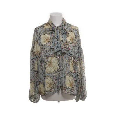Knytblus (Blå, Flerfärgad) från Morris & Co x H&M Polyester